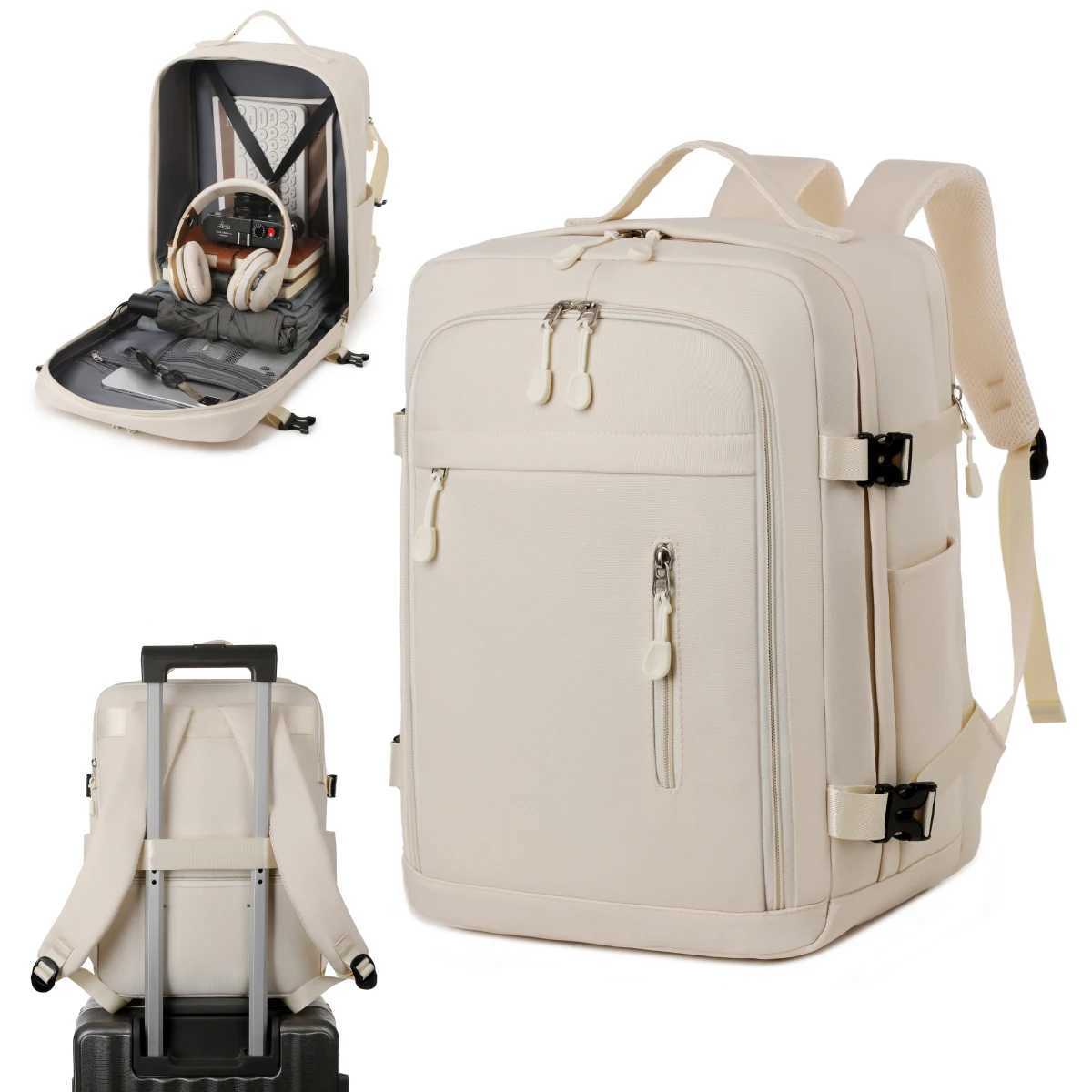 Travel Backpack for Men and Women Short-Distance Travel Bag Large-Capacity College Student Computer Bag Business Trip Storage Luggage BagM251222