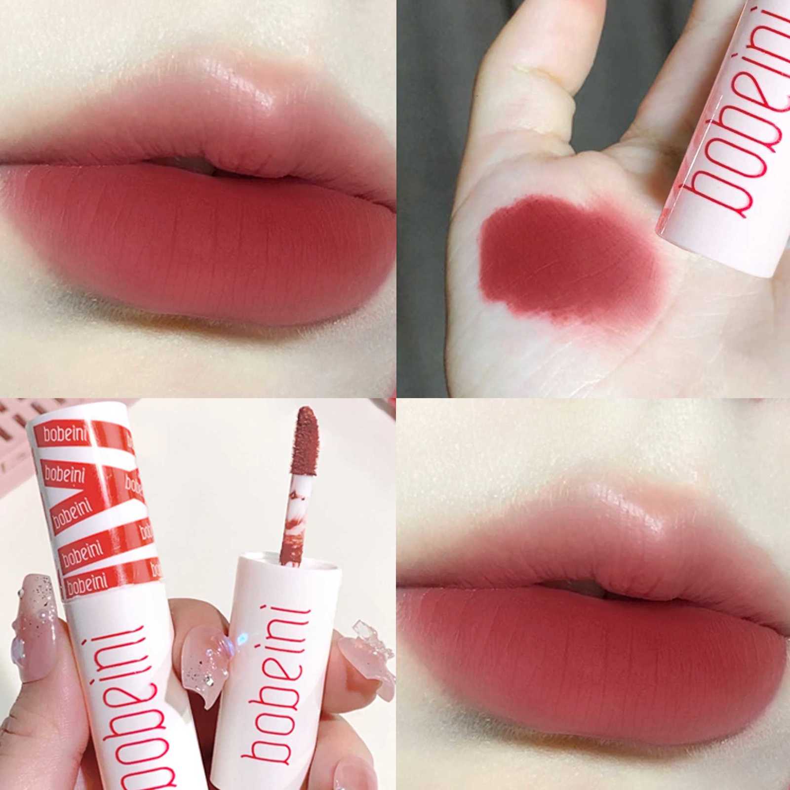 8 color water gloss mirror velvet lip gloss lasting waterproof matte smooth nude brown lip color holiday gift Korean styleT251222