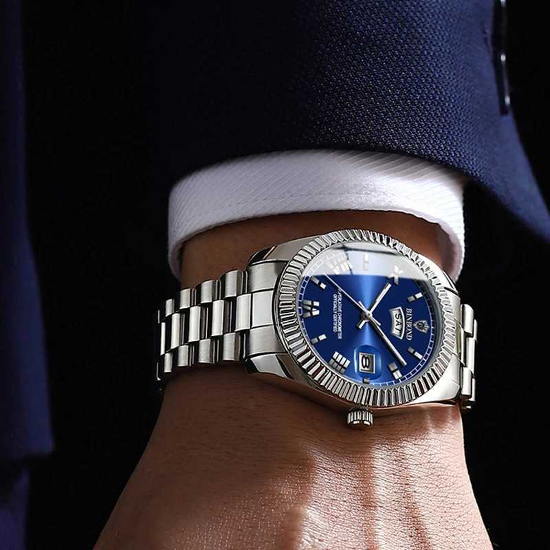 2025 New Luxury Sport Wrist For Man Waterproof Luminous Date Men Quartz Stainl Steel Mens es M Relojbox M251222