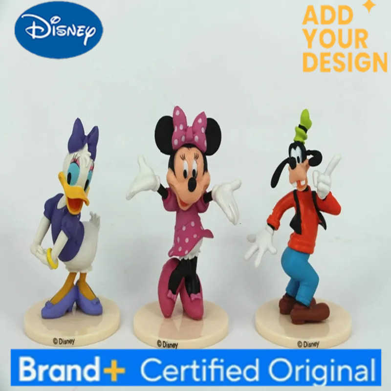 Disney 6 UNIDS/ set GK Mickey Mouse Minnie Goofy Regal Duck Donald Margarita cartoon character PVC model toy Christmas gift H251222