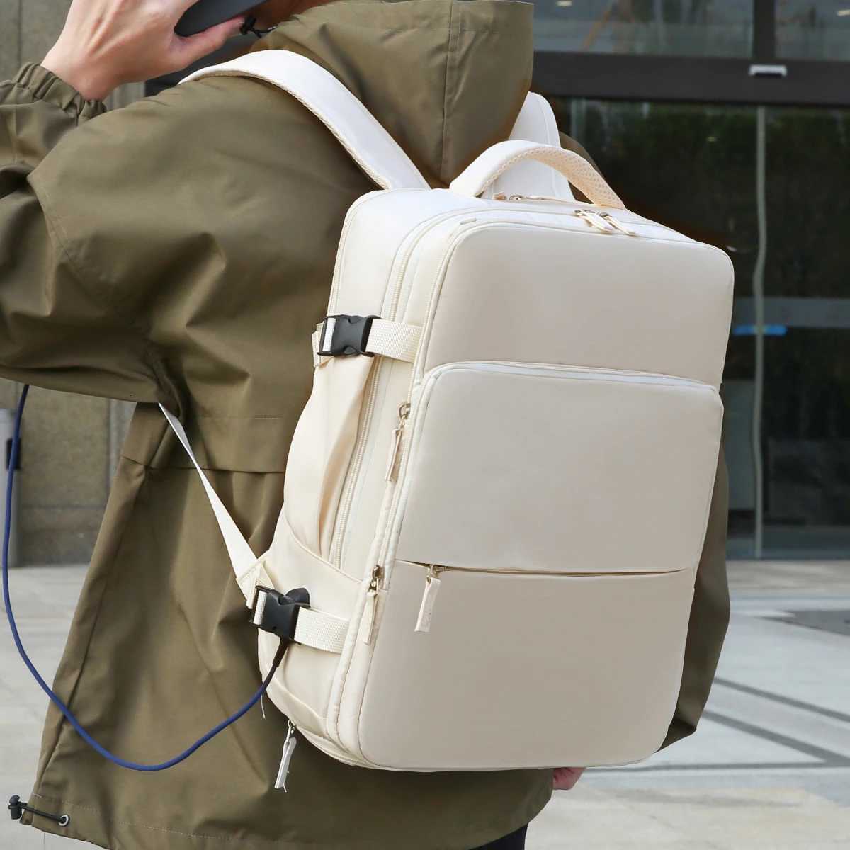 Business Backpack Business Trip Backpack Large Capacity Computer Laptop Bag Commuter Travel Mens Backpack Work Student School Boarding Multi-FunctionM