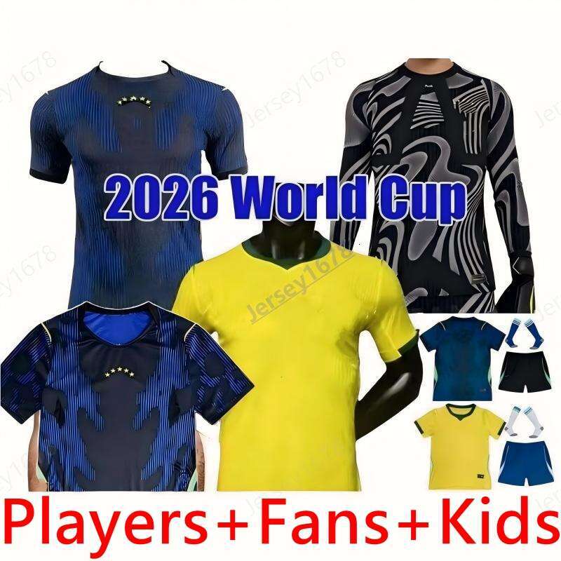 New 26 27 BRAZILS soccerseys LPAQUETA NEYMAR VINI JR 2026 2027 PCOUTINHO RICHARLISON football shirt GJESUS TSIA BRUNO G PELE CASEMIRO men women kids sets