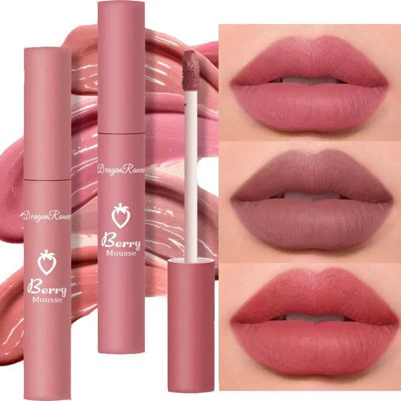 Nude Matte Lip Gloss 12 Colors Long-lasting Velvet Lipstick Waterproof Non-fade Non-stick Cup Lipsticks Women Makeup CosmeticT251222