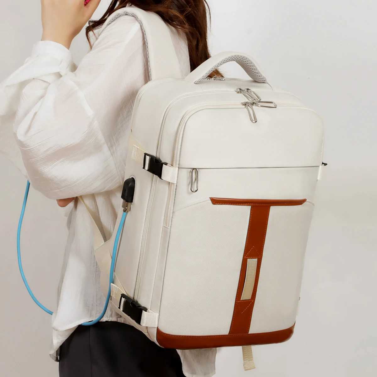 omens 2025 New Casual Business Computer Backpack Outdoor Travel Large Capacity Travel Bag Student School Bag Business Travel Commuting Work ClassM2512