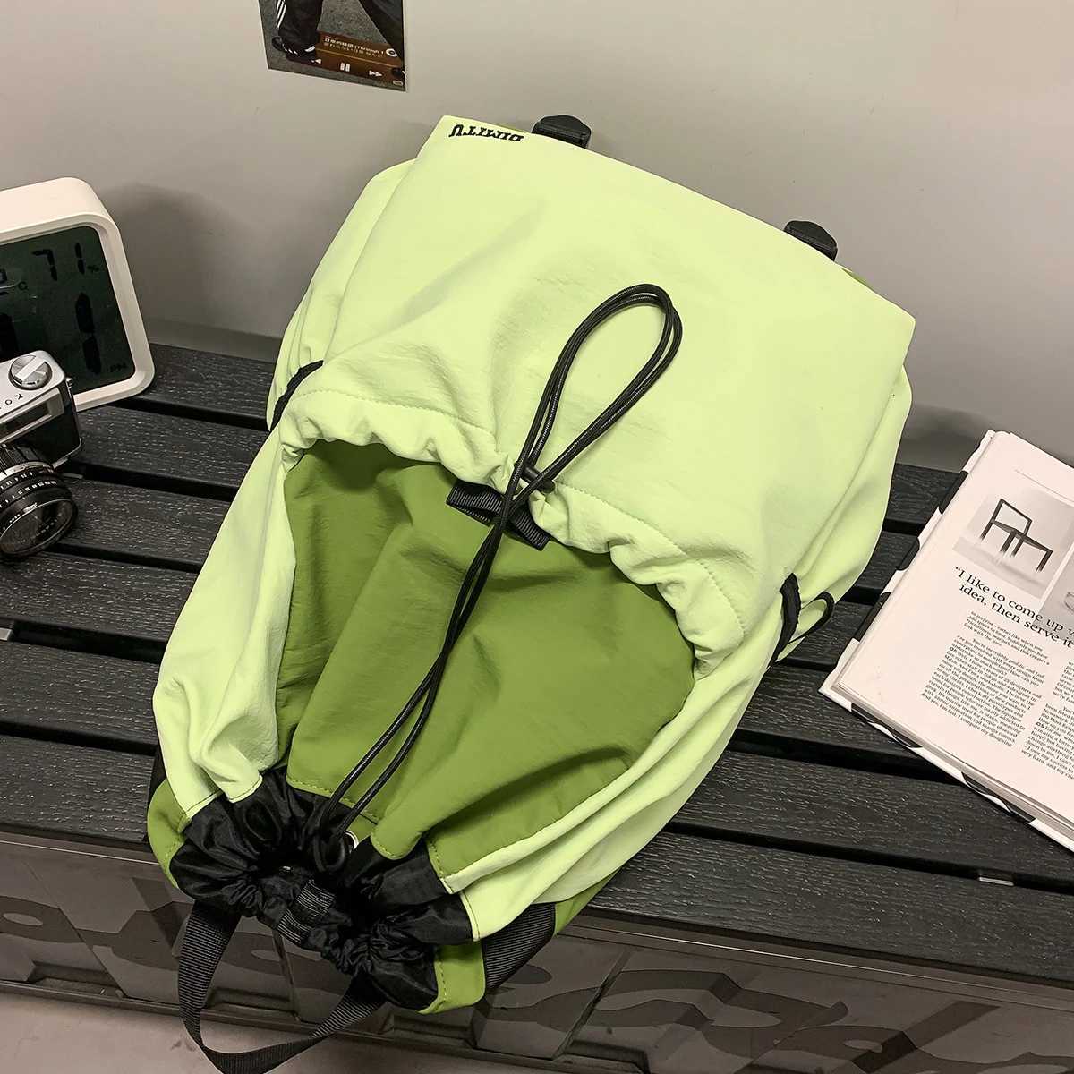 t Backpacks for Men and Women with Drawstrings Student School Bags Outdoor Sports Mountaineering Bags Niche Fishing Travel Backpacks Mountain Climbing