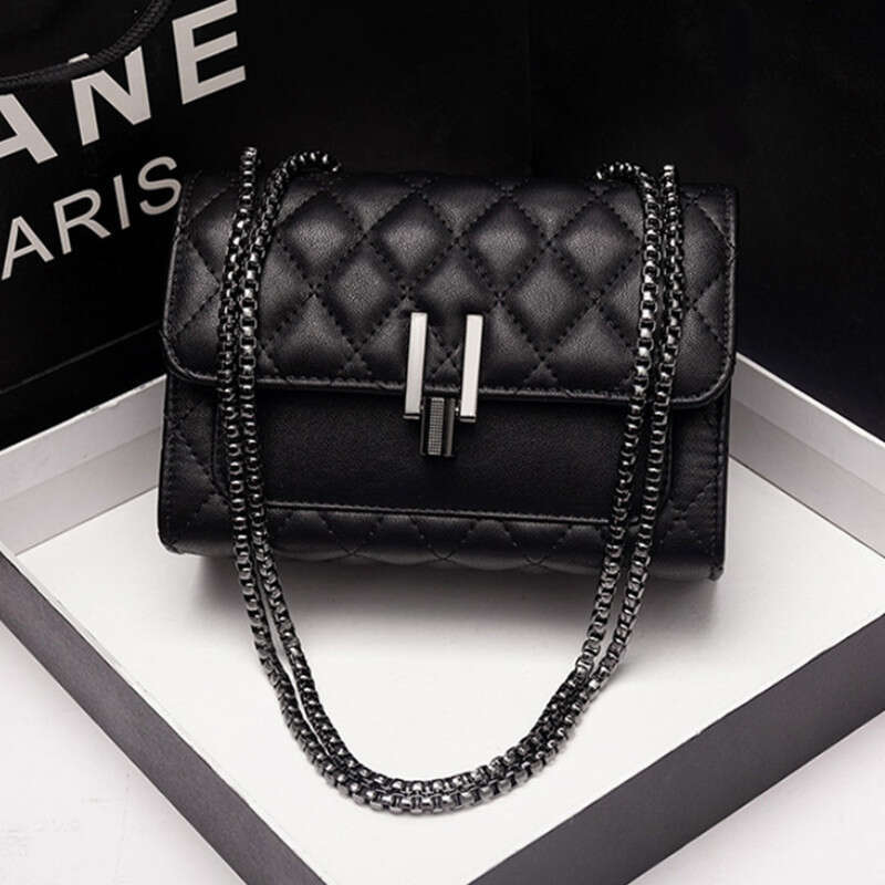 Luxury bag designer handbag tote bag new women's bag leather shoulder bag crossbody small square bag diamond grid chain bag