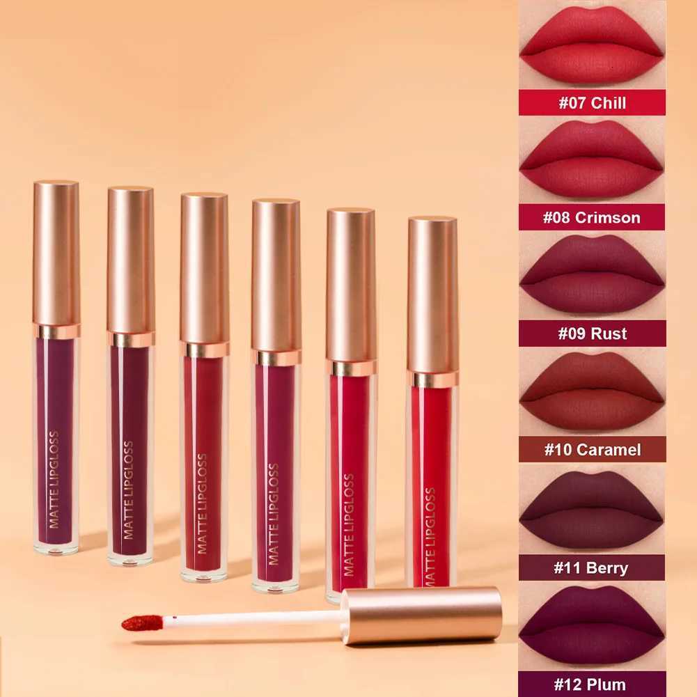 6PCS Matte Liquid Lip Gloss Set Moisturize Waterproof 24 Hours Long Lasting Lipstick Lip Tint Korean Makeup For Women Lip InkT251222