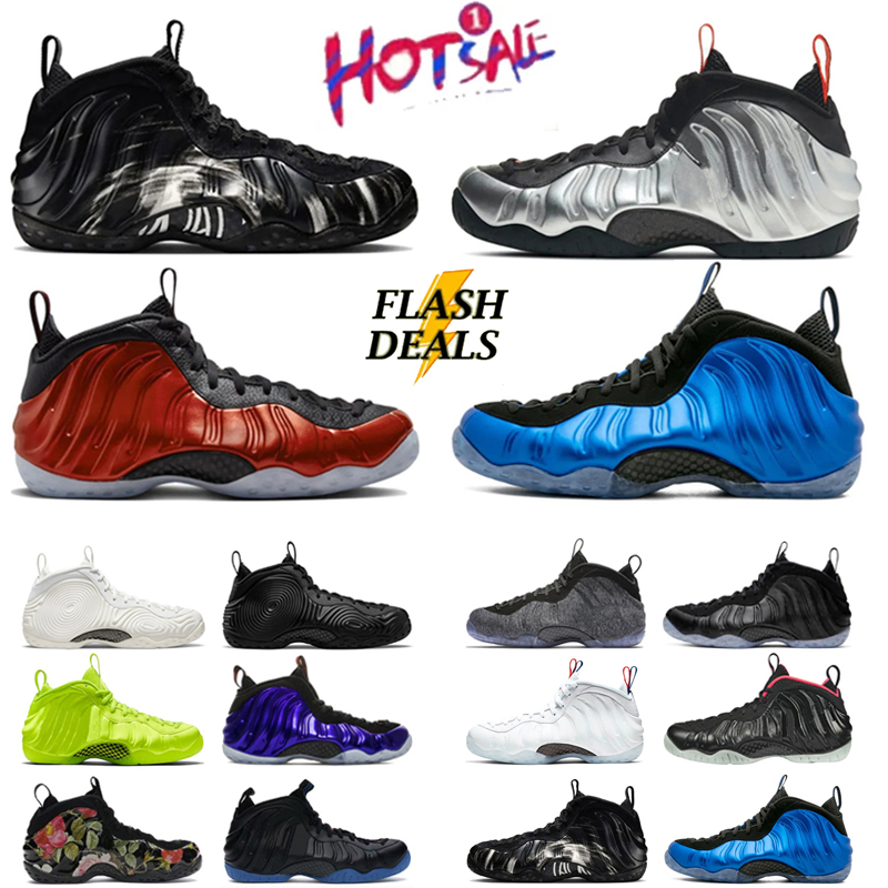 designer foamposits One Basketball shoes Men outdoors sneakers galaxy pink psychic black triple white dark neon royal floral metallic copper trainer