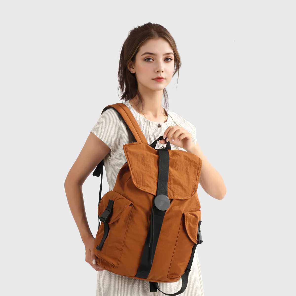 Backpack for Women Lightweight and Stylish Travel Bag Swimming Bag Multifunctional Sports Backpack High School Backpack College Student Backpack HikiM