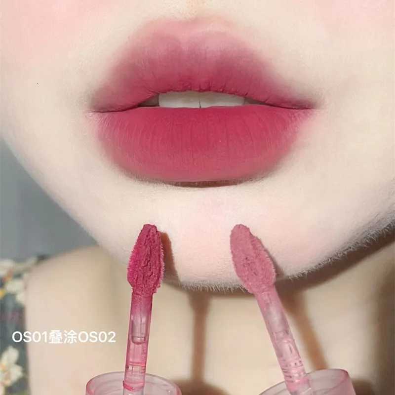 Cappuvini Nifty Bear Pink Series Lip Glaze Set Velvet Matte Smooth Texture Long-lasting Easy to Apply Lip GlossT251222