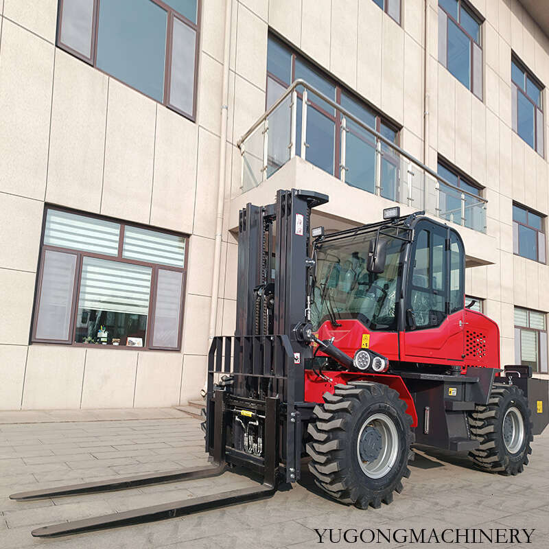 High Capacity Rough Terrain Forklift 4x4 Drive For Lifting And Transporting On Uneven Ground