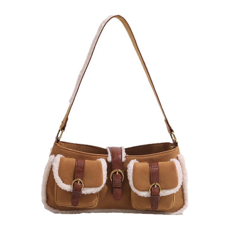 Retro Womens Crossbody Bag Autumn and Winter Styles Trend Youth Womens Shoulder Bags 240828