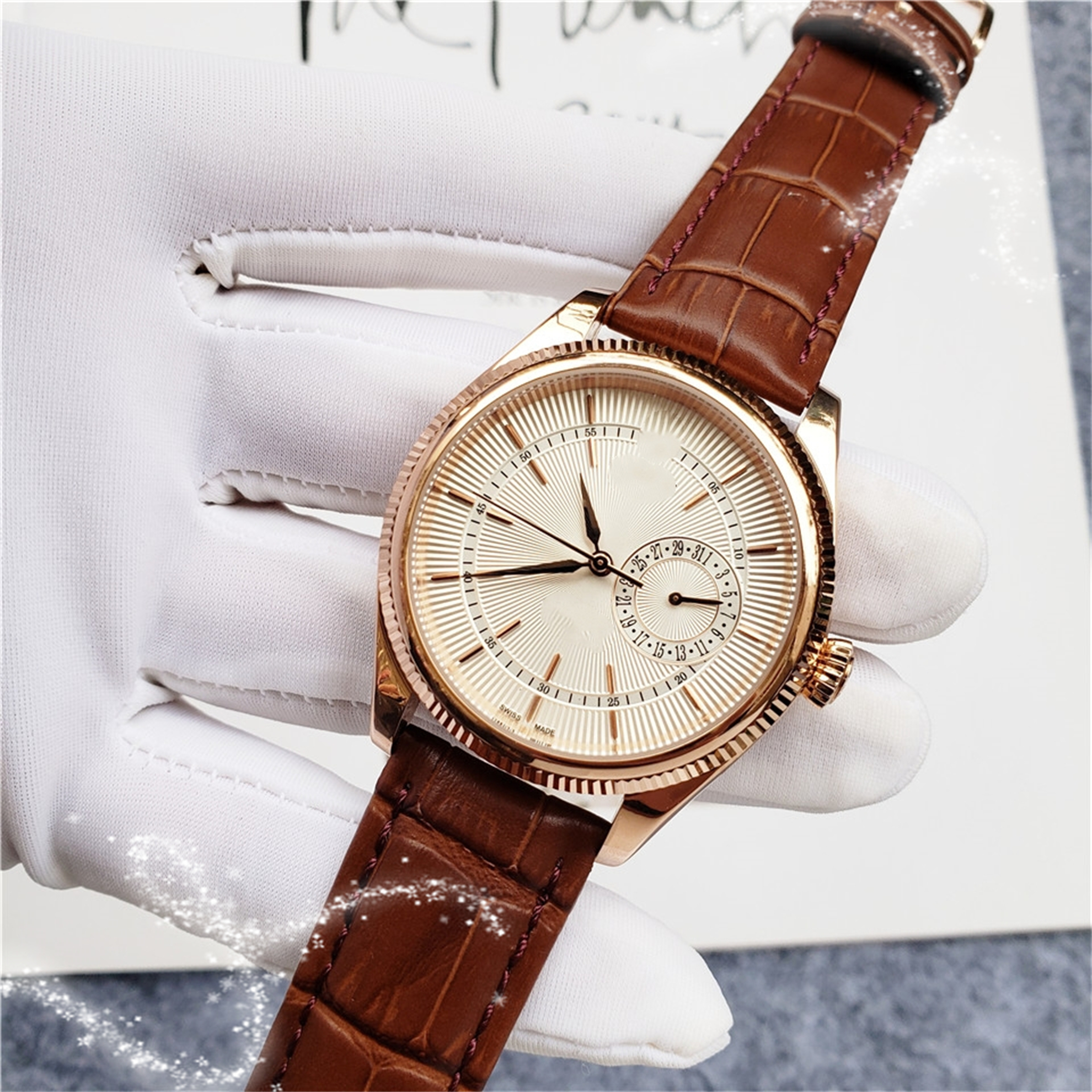 Classic Cellini Men Series Fully Automatic Mechanical Movement watches Men's Luxury Watch Automatic Watch Men Mens Wristwatches #451