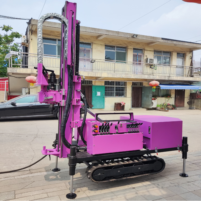Small High-pressure Rotary Jet Drilling Rig | Pneumatic Anchoring Equipment for Road Support
