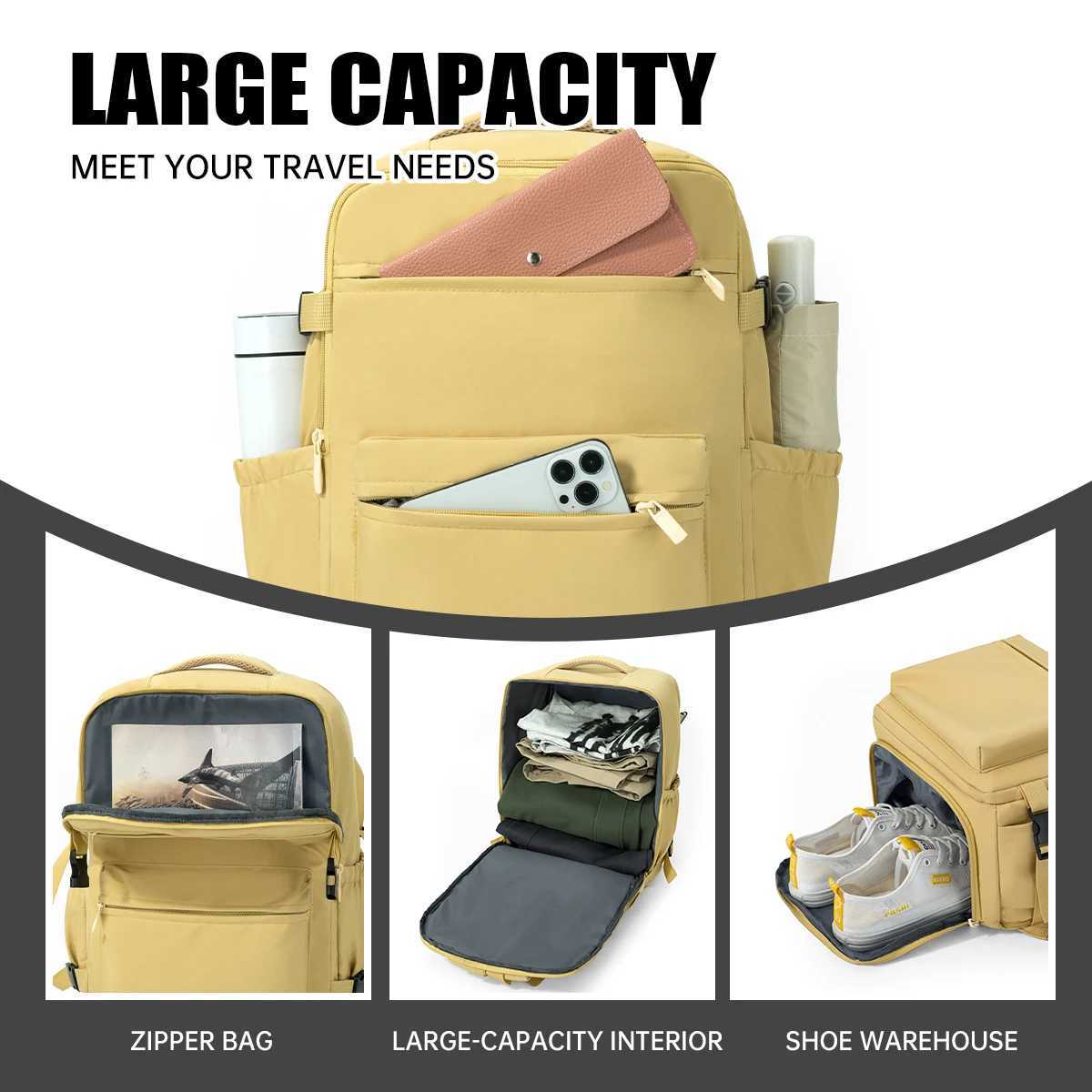 Travel Backpack Mens Large-Capacity Backpack 2026 New Short-Distance Travel Lightweight Womens Backpack Luggage School Bag Student Going Abroad Boardi