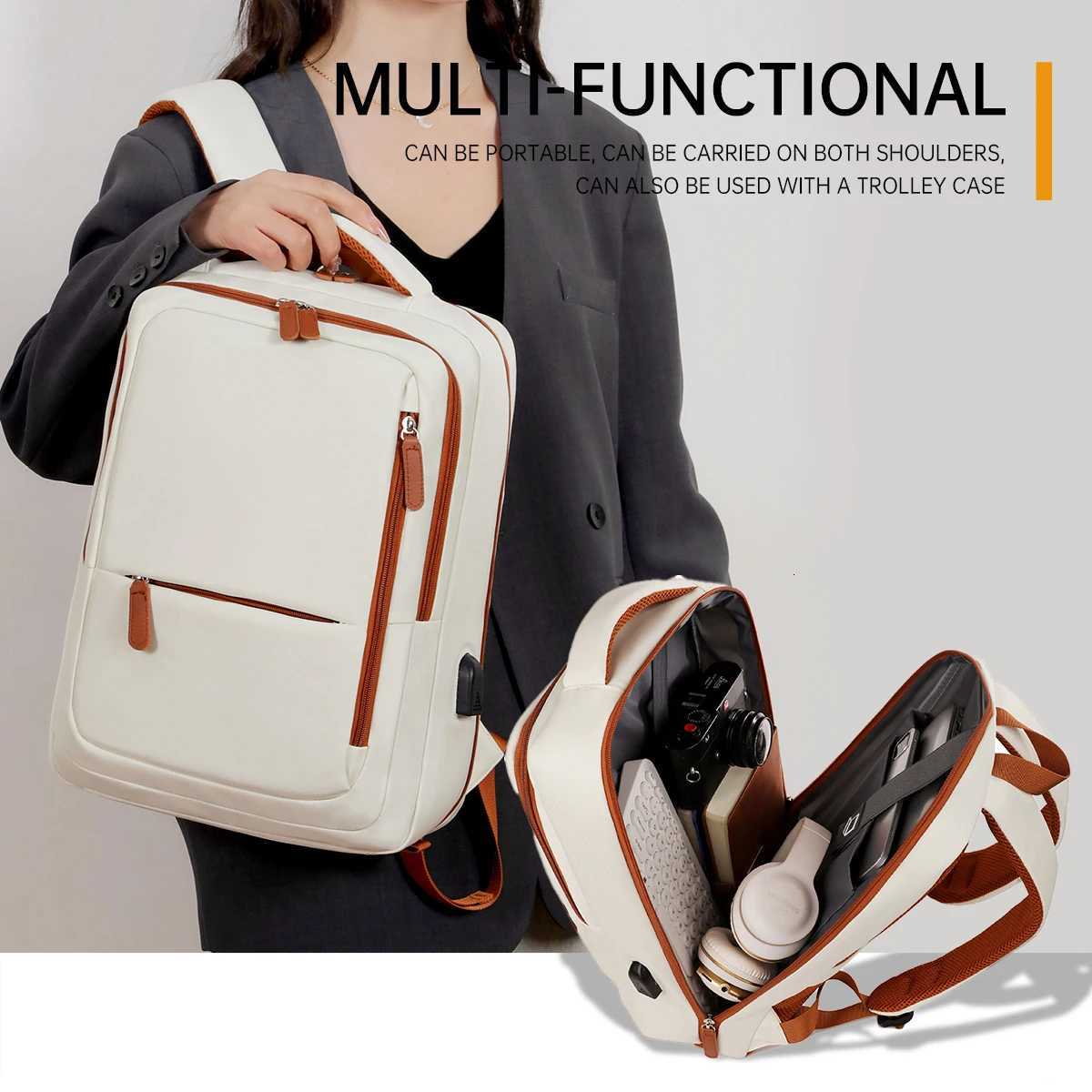 New Travel Backpack Womens Backpack Short-Distance Business Trip Lightweight Travel Bag Luggage Bag College Student Computer ScM251222