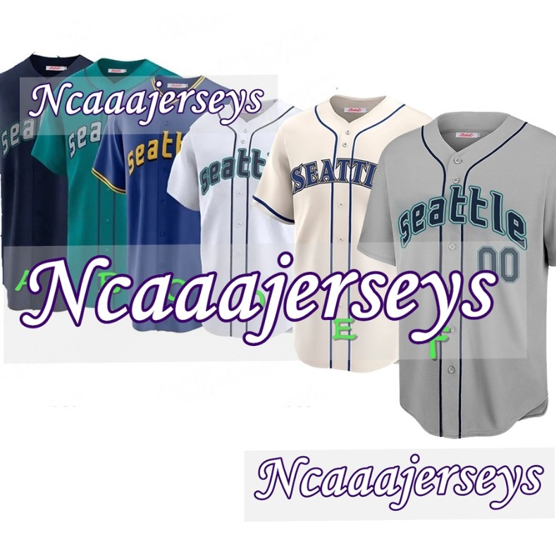 Stitched Customized 44 Julio Rodriguez Baseball Jerseys Seattle Randy Arozarena 29 Cal Raleigh Crawford Custom Name And Number Stitched Men Women Yout