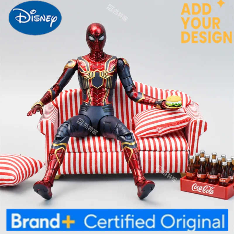 Disney ZD Toy Spider Man No Way Home Marvel legends 1/10 Peter Parker Gold Black Red Model Action Figure Adult Collectible Toy H251222