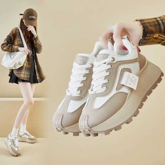 New model "Agan" shoes for women - Spring 2025 running, sports, thick-soled, height-increasing, casual shoes H251222