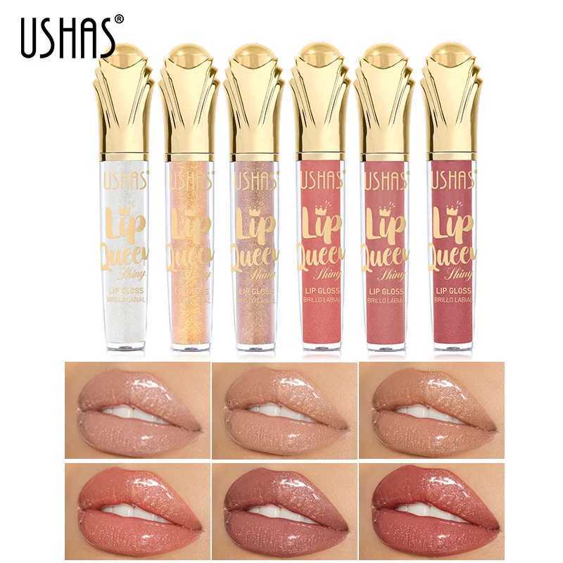 USHAS Hot Matte Scepter Beauty Lip Gloss Gilt Glitter Long-lasting Moisturizing Liquid Cosmetics Festival Gift For Women MakeupsT251222