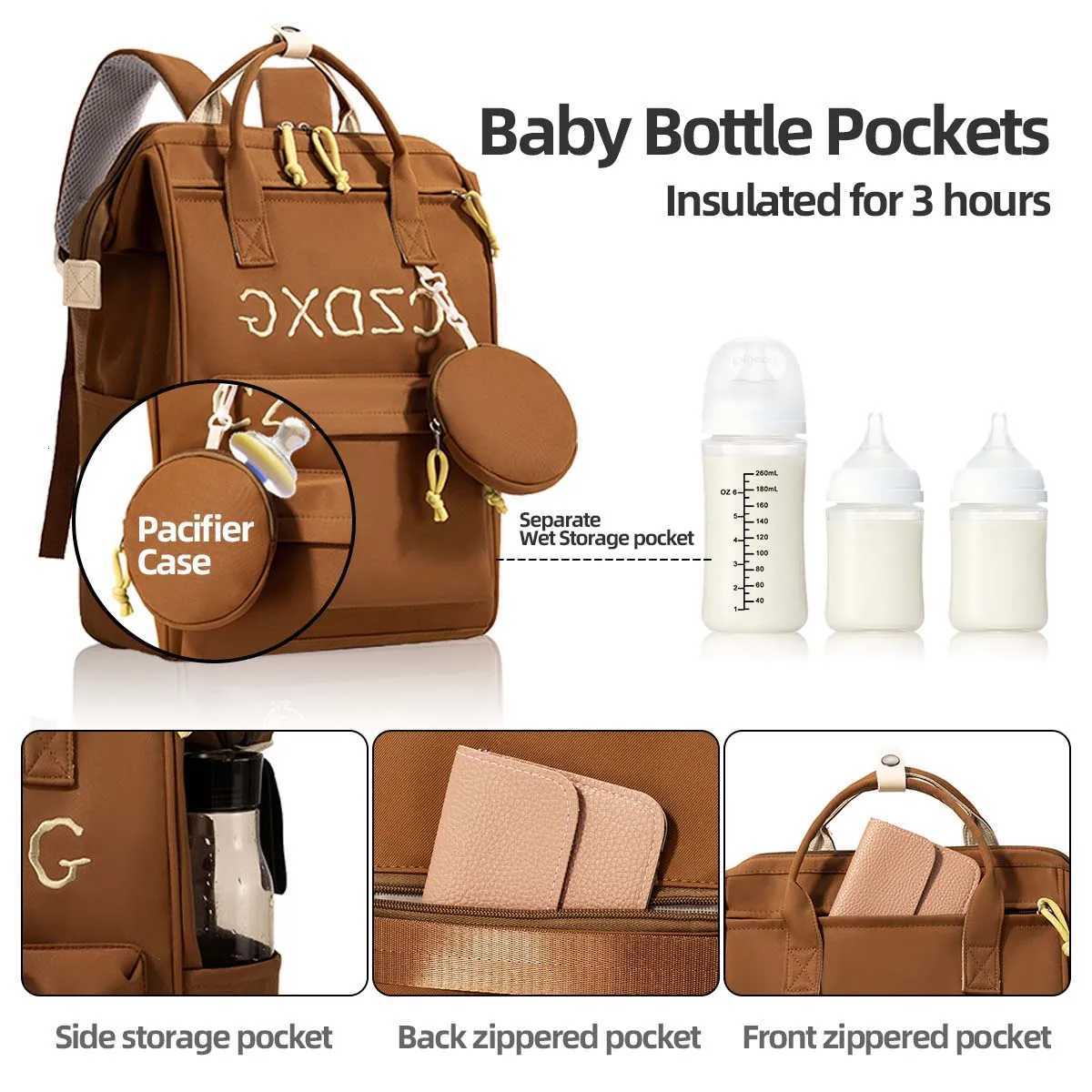 Mommy Bag Backpack for Women Large Capacity Fashionable Lightweight Suitable for Expectant Mothers Outings and Carrying Babies New Style Mother and Ba