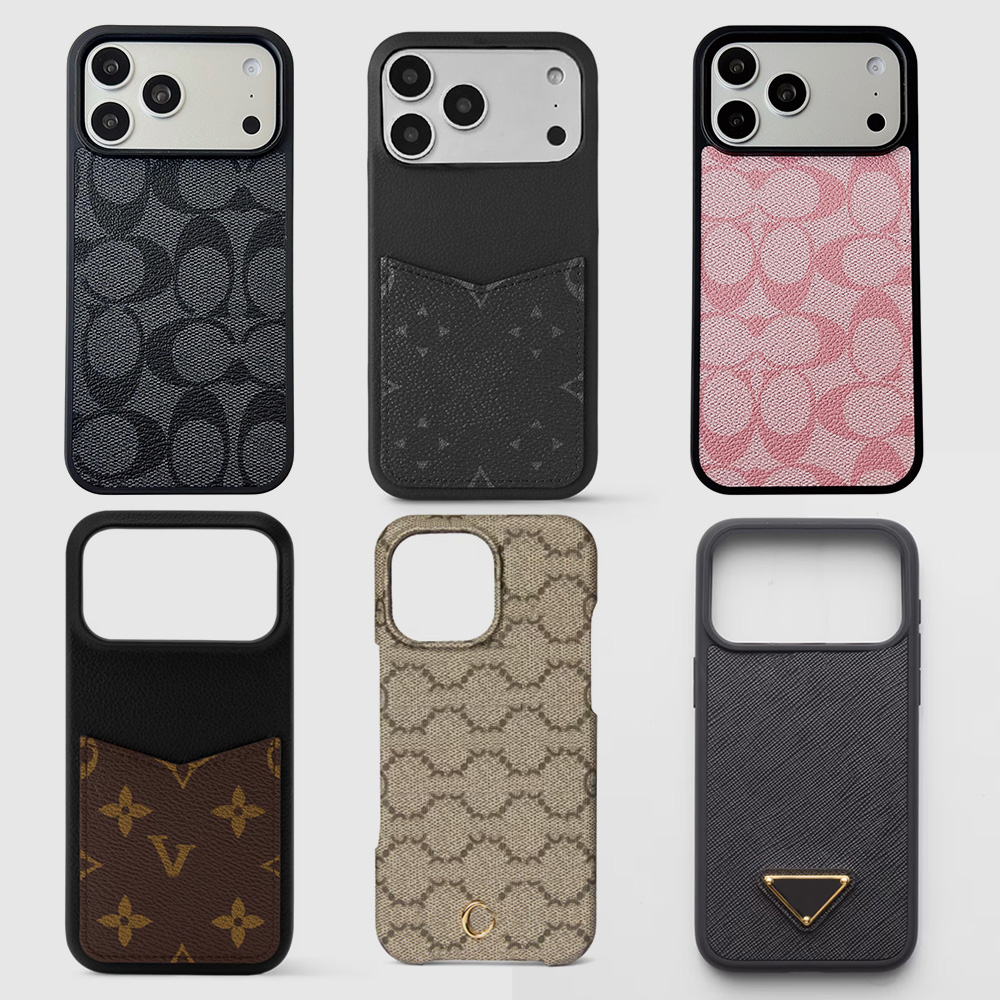 17 Pro Max Phone Case Designer iPhone Case Luxury Wallet Card Holder for Apple iPhone 16 Pro Max 15 Plus 14 13 12 Mini 11 ProMax 13Pro Card package