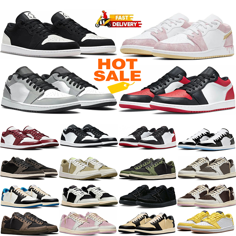 Designer Basketball shoes Low Mens Womens Triple Black Blue Toe Light Smoky Grey Outdoor Trainers Hiking sneakers