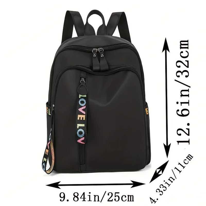Fashionable Oxford Cloth Backpack Lightweight Diagonal Span Large Capacity Travel Bag College Style BackpackM251222