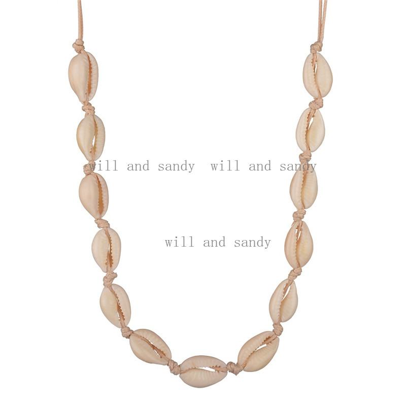 Bohemian Cowrie Shell Choker Necklace for Women Boho Summer Beach Shell Jewelry Gift String Shell Necklaces Fine Jewelry Holiday Birthday Gift