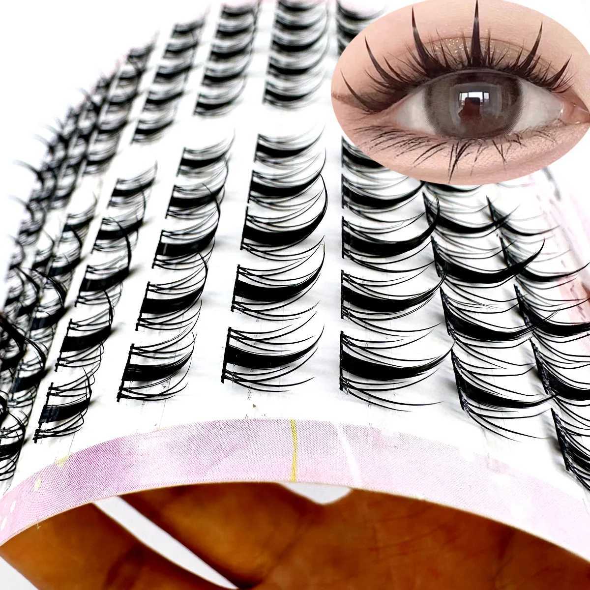 10Rows Individual Eyelashes DIY Eyelash Clusters Natural Fake Eyelashes Lash Clusters Manga Lashes Newbie Daily Eyelashes MakeupT251223