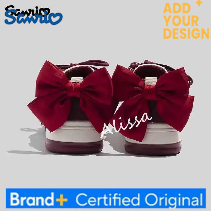 Sanrio Women Sneakers Hello Kitty Leisure Board Shoes Anime Thick Sole Little White Shoes Cartoon Cute Girls Student Shoes Sports Shoes H251223