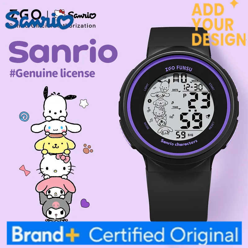 Sanrio Kuromi Kids Watch Student Black Sports Watch Luminous Electronic Digital Watch Gift 8551 H251223