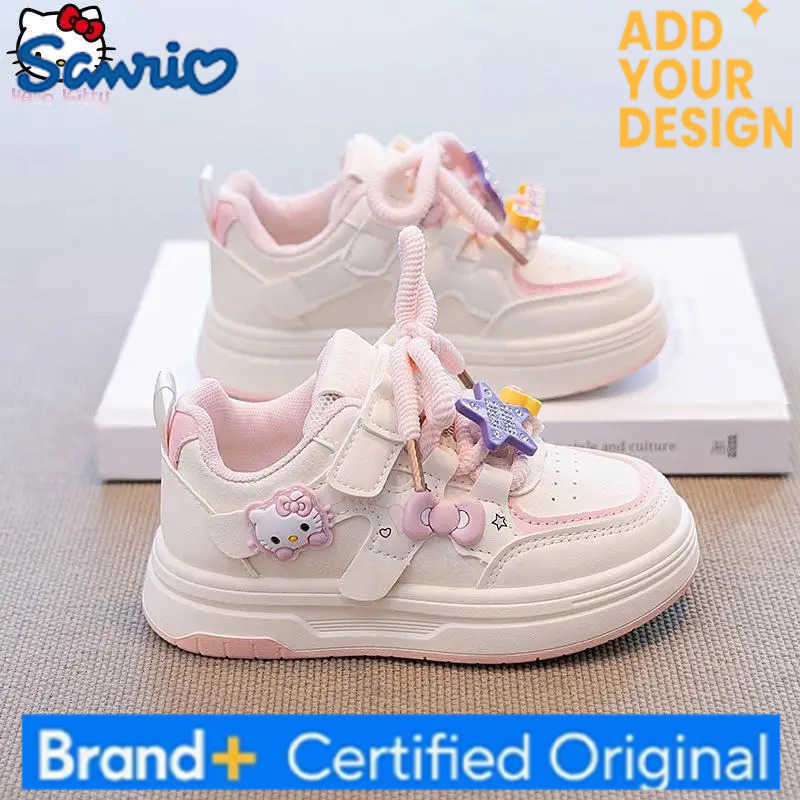 Sanrio Anime Cartoon Girls New Hello Kitty Shoes Kawaii Autumn Winter Fashion Kids Thick Sole Soft Sole Sneaker Sweet Daddy Shoe H251223