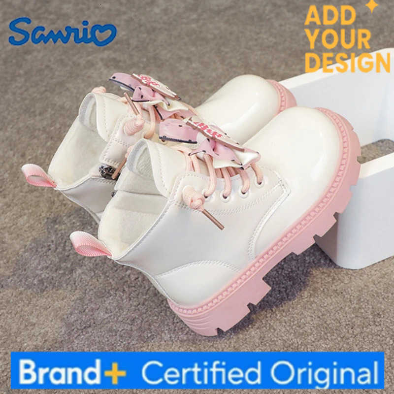 Sanrio KidsCasual Boots Ankle Boots PU Leather Cartoon My Melody Winter Shoes For Girls Anti-slip Warm Pink Black Shoes Size 26-36 H251223