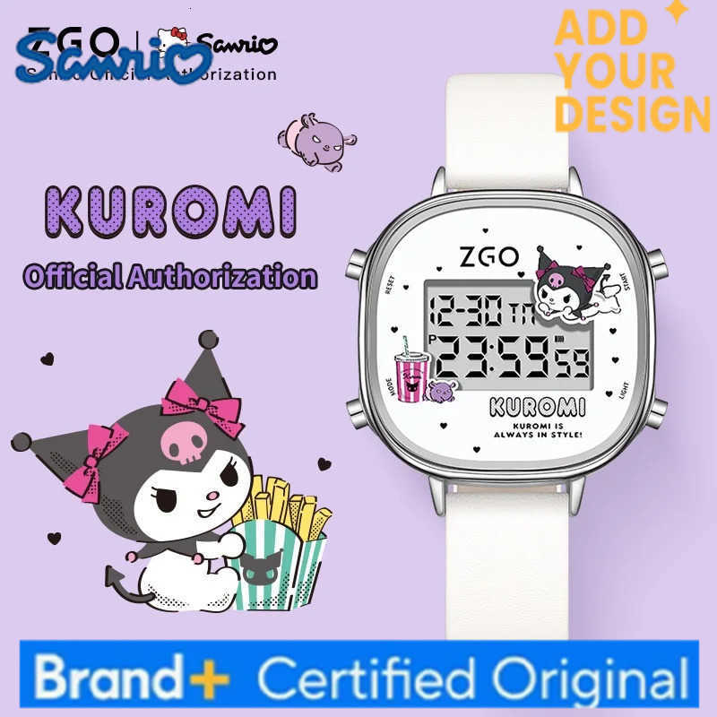 Sanrio X Hello Kitty Kids Watches Digital Watch Waterproof LED Childrens Watch Student Luminous Electronic Watch Gift 830 H251223