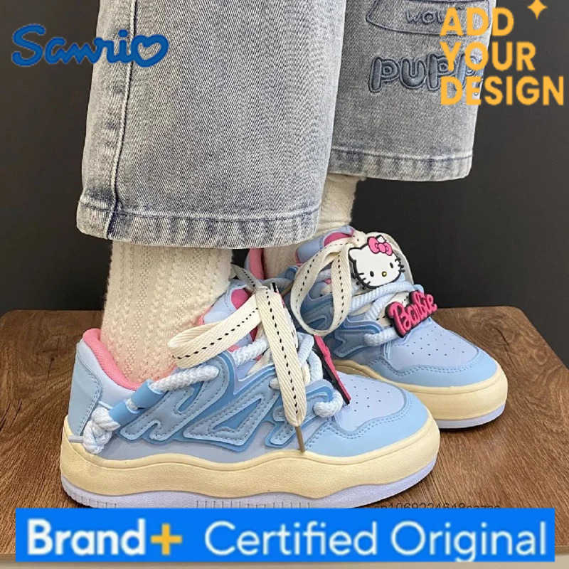Sanrio Hello Kitty Cute Dopamine Fashion Bread Shoes Women Autumn New Thick Soled Sneakers Korean Version Trend Versatile Casual Shoes H251223
