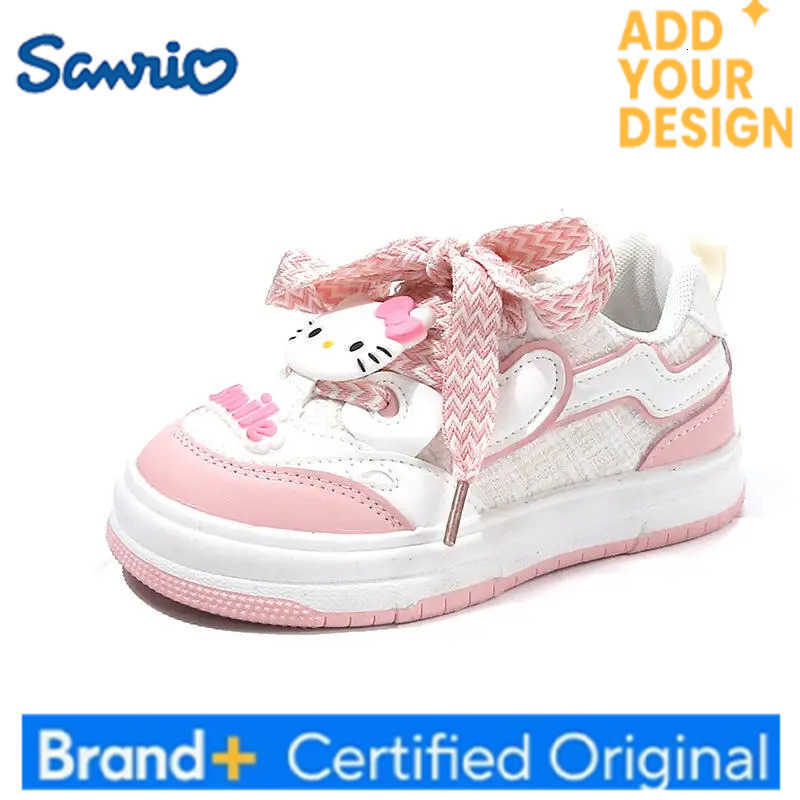 Sanrio Hot Y2K Girl Hello Kitty Fashion Sneakers Student Anime Cartoon Child Non-Slip Spring and Autumn Seasons Casual Shoes New Style H251223