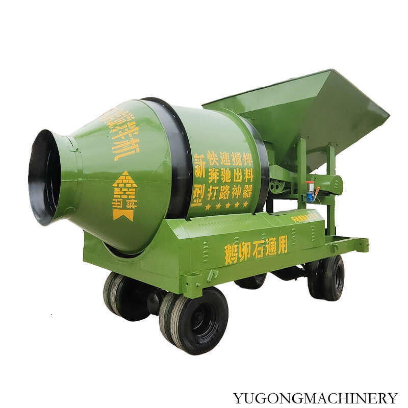 Compact Mini Portable Concrete Mixer with Polyethylene Drum Lightweight for Home Renovation and Garden