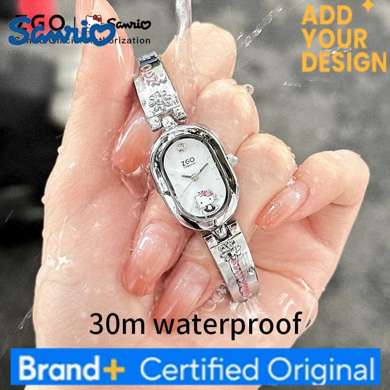 Sanrio New X Hello Kitty Watch For Schoolgirl Light Luxury Niche Ladies Bracelet Watches For Teenage High School Girls 2187 H251223