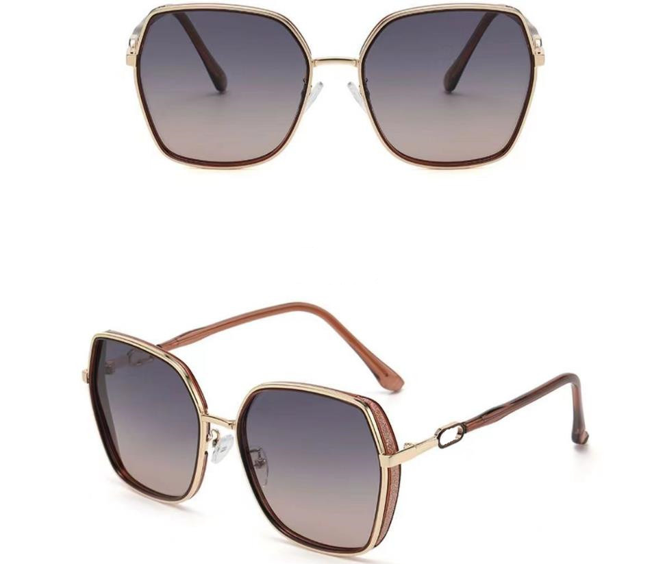 Tlofedi Sunglasses For Women Men Design Sunglasses Oversized Polarized UV400 Sunglasses Fashion Classic Luxury Glasses Goggle Pilot Alloy Frame Eyewea