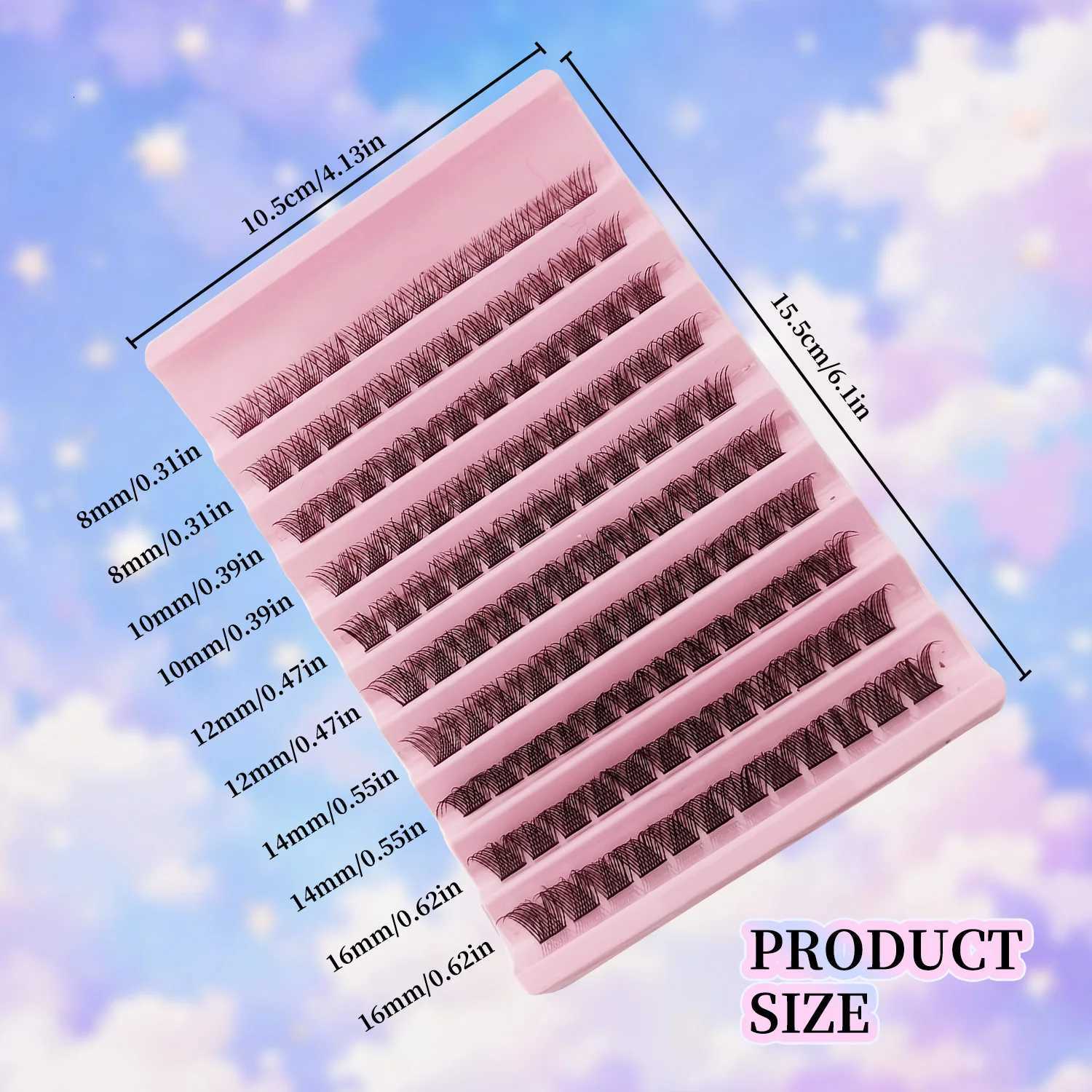 120Pcs Natural Eyelash Cluster Set D Curl 816mm Mixed Length Soft Band Lightweight Reusable False Eyelashes Cat Eye EffectT251223