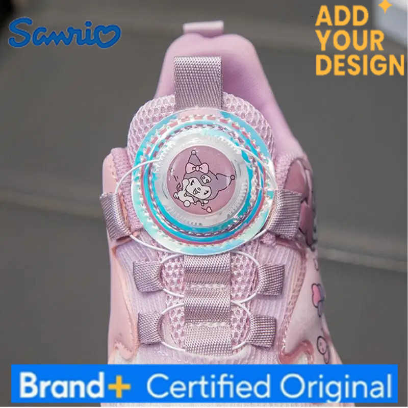 Sanrio Hello Kitty Kuromi Children Mesh Sneakers Kawaii Cartoon Spring and Autumn New Anime Running Shoes Soft Sole Daddy Shoes H251223
