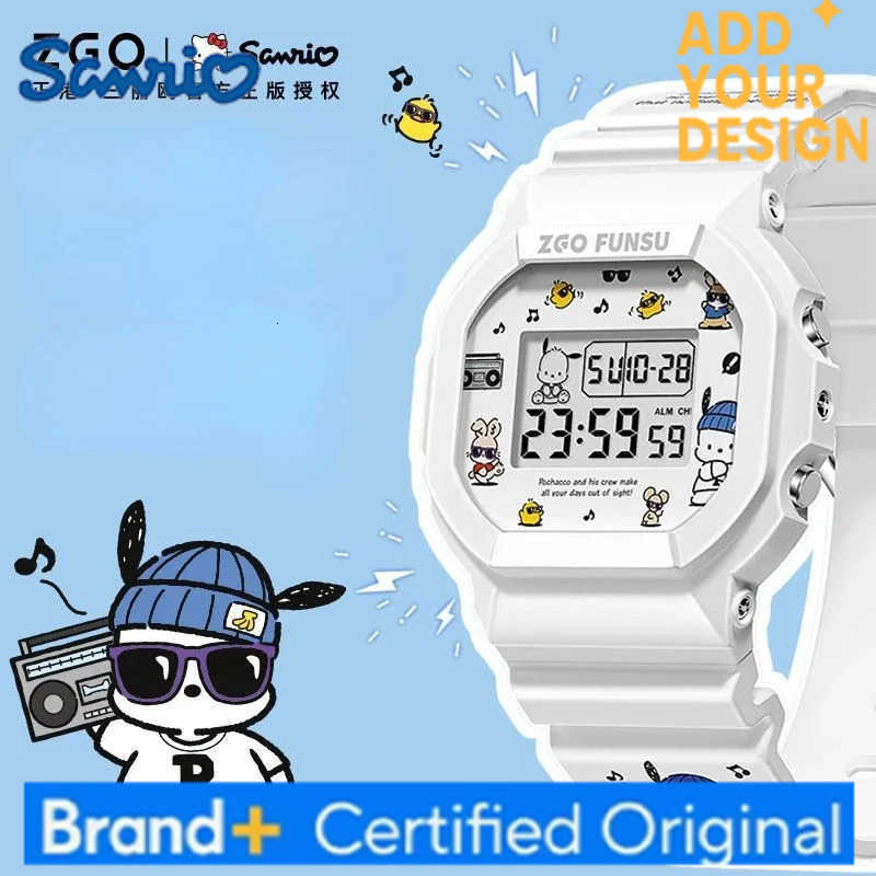 Sanrio PachaSophomore dog Series Waterproof Luminous Electronic Watches for Girls Students Decorated KT Birthday Gifts H2512231