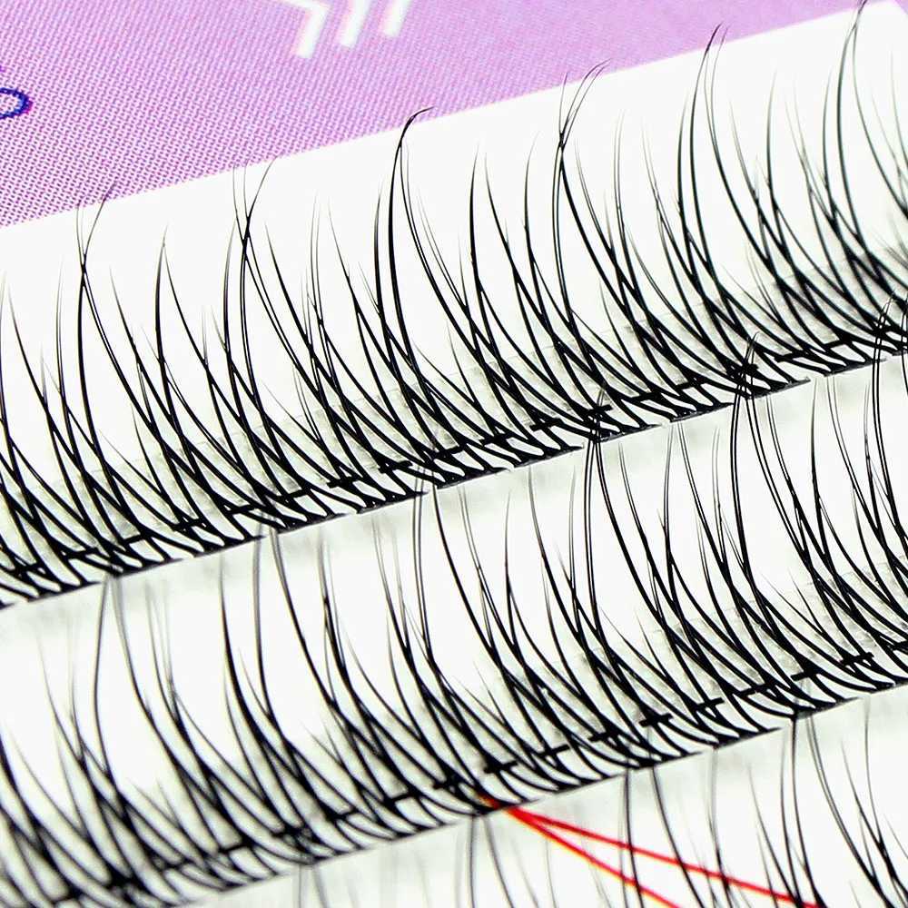 MUYD 120pcs Premium Mink Individual Fishtail Eyelash Extension Natural 3D Cluster Eyelashes Professional Makeup Flared LashesT251223