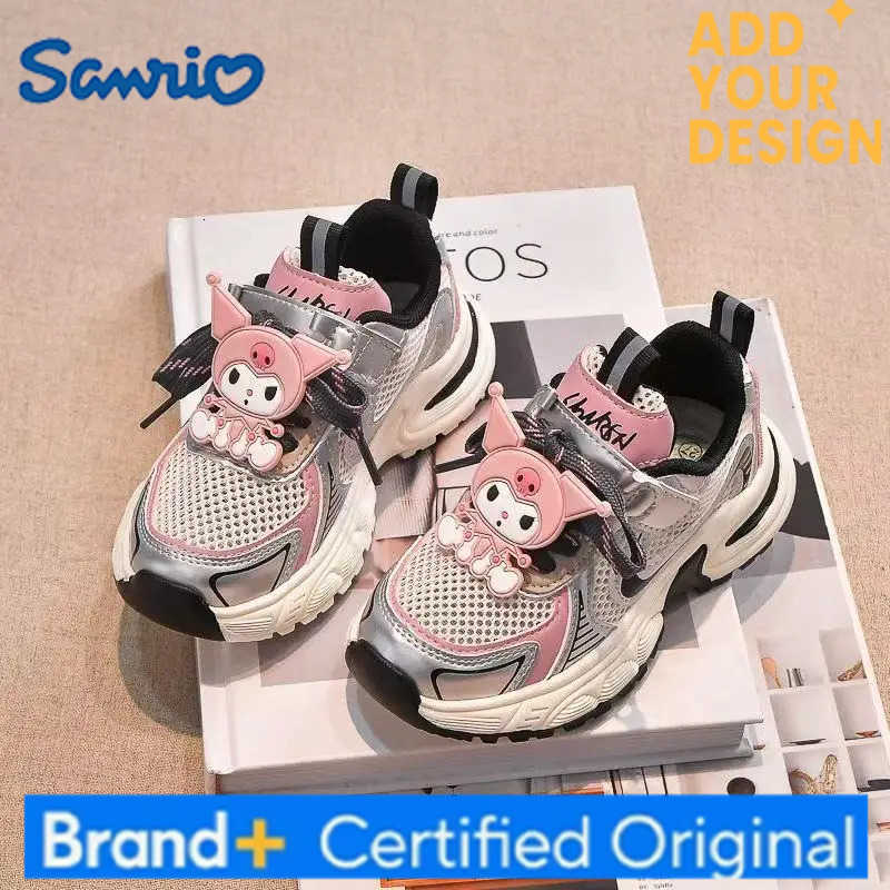 Sanrio Melody Kuromi real pictures 2025 new kids Canvas shoes Versatile Trendy Unique Design Casual Spring And Autumn children shoes H251223