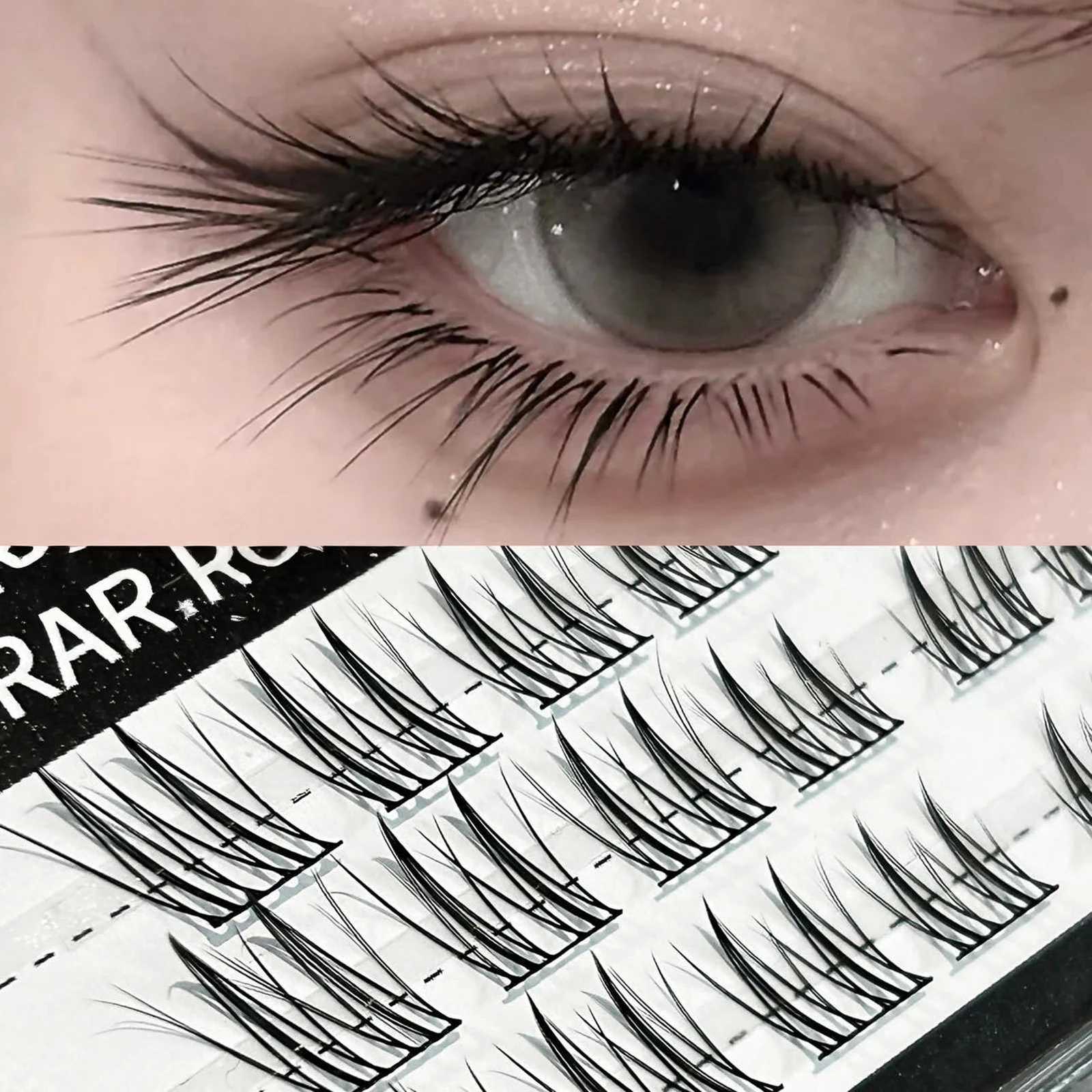 3/6/10 Rows Natural Charming Lashes Y2k Segmented Foxes Eyelash Extension Fluffy Single Clusters False Eyelashes Makeup ToolsT251223