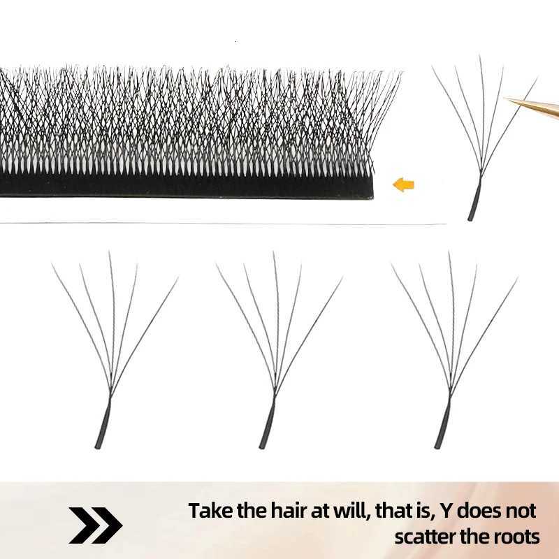 MENGLUKE W Shaped Bloom 2D 3D 4D 5D 6D 7D 8D Automatic Flowering Premade Fans Eyelash Extensions Natural yy Individual LashesT251223