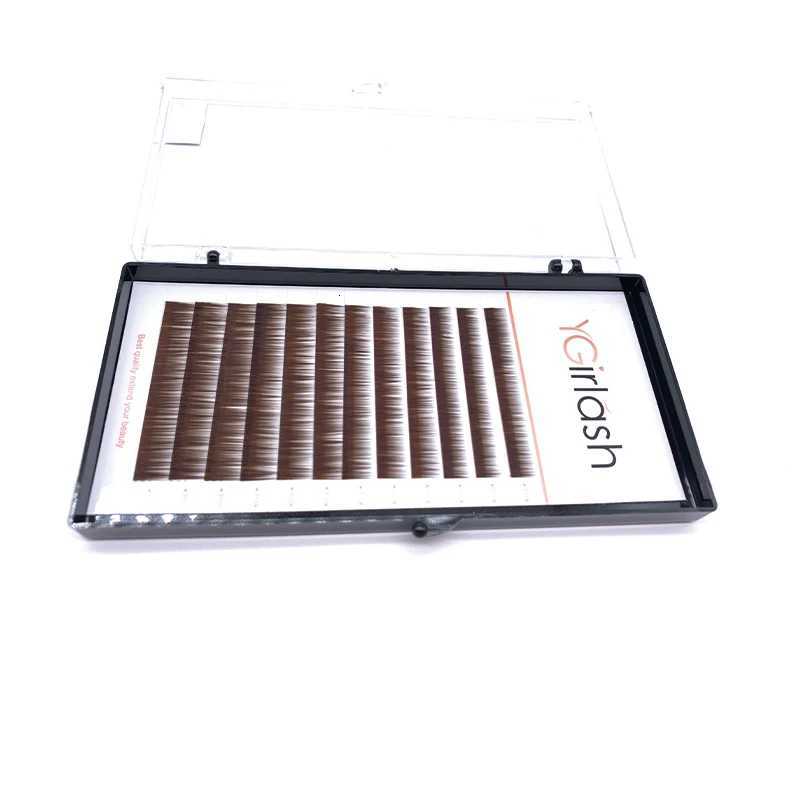 010 Baby Straight Permanent Handmade Eyebrow Light Brown Straight Eyebrow Extensions False Eyebrow No Curl EyelashT251223