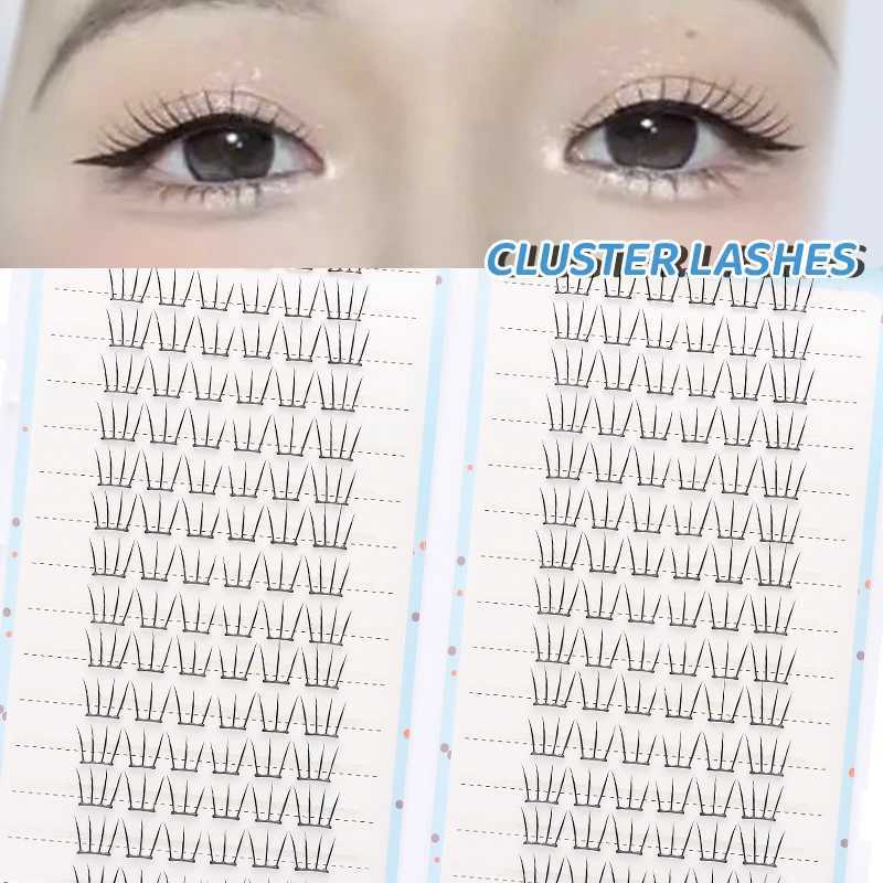 DINGSEN 30rows Idol Clusters Lashes Glue Eyelashes Book Manga Eyelash Clusters DIY Lashes Makeup Natural Anime Lashes EyelashT251223