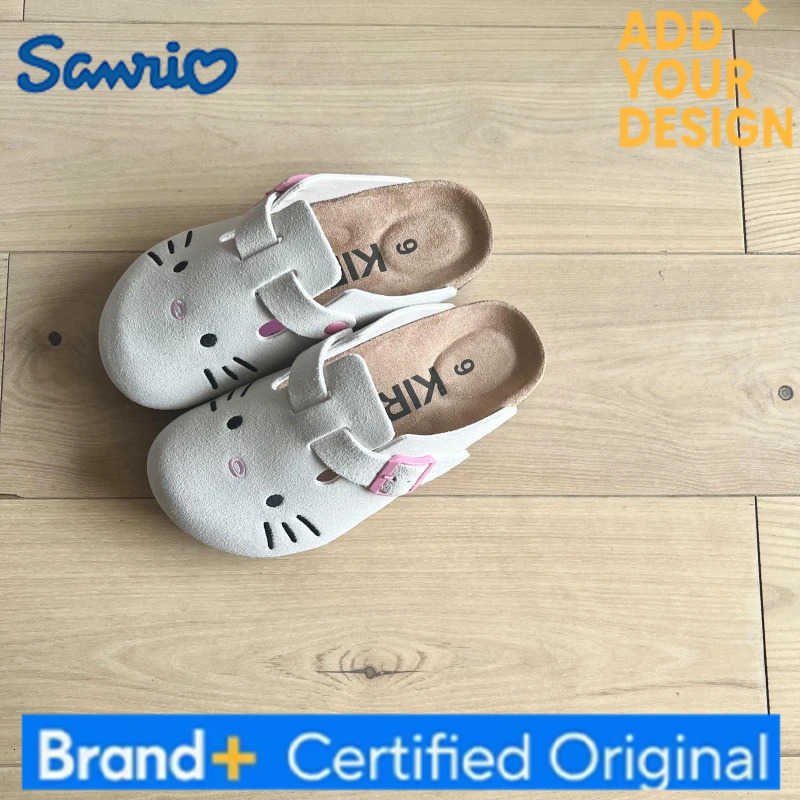 Sanrio Hello Kitty Slippers Flat Shoes Anti Slip Cute Kawaii Cozy Y2K Style Casual Comfortable Sweet Cartoon Outdoor Girl Gift H251223